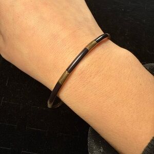 Source Unknown Black‎ and Gold Bracelet
